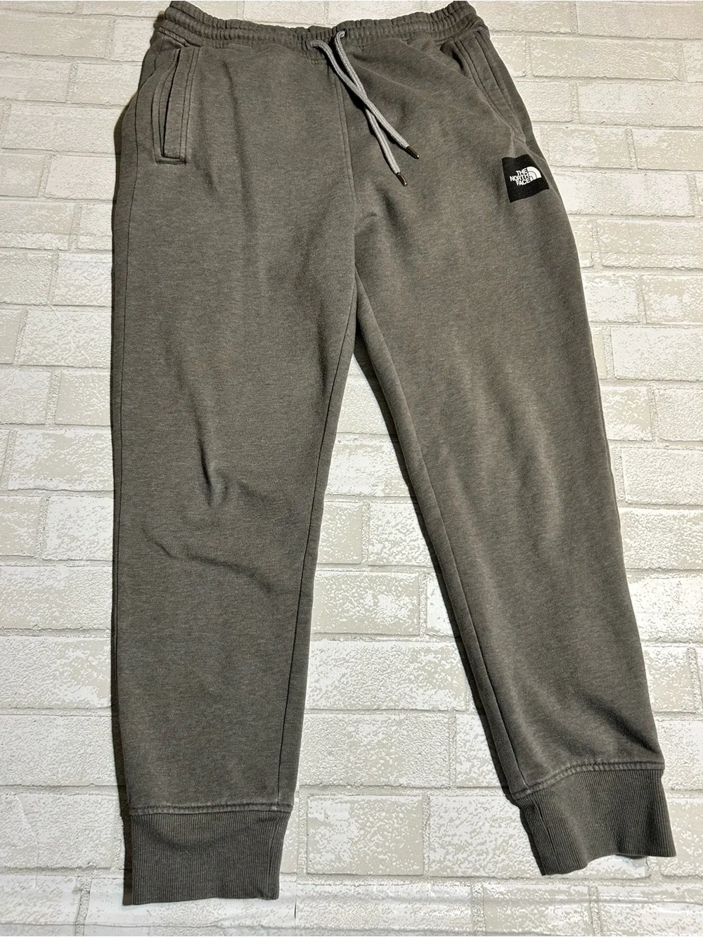 The North Face Grey Elastic Waist Fleece Sweatpants